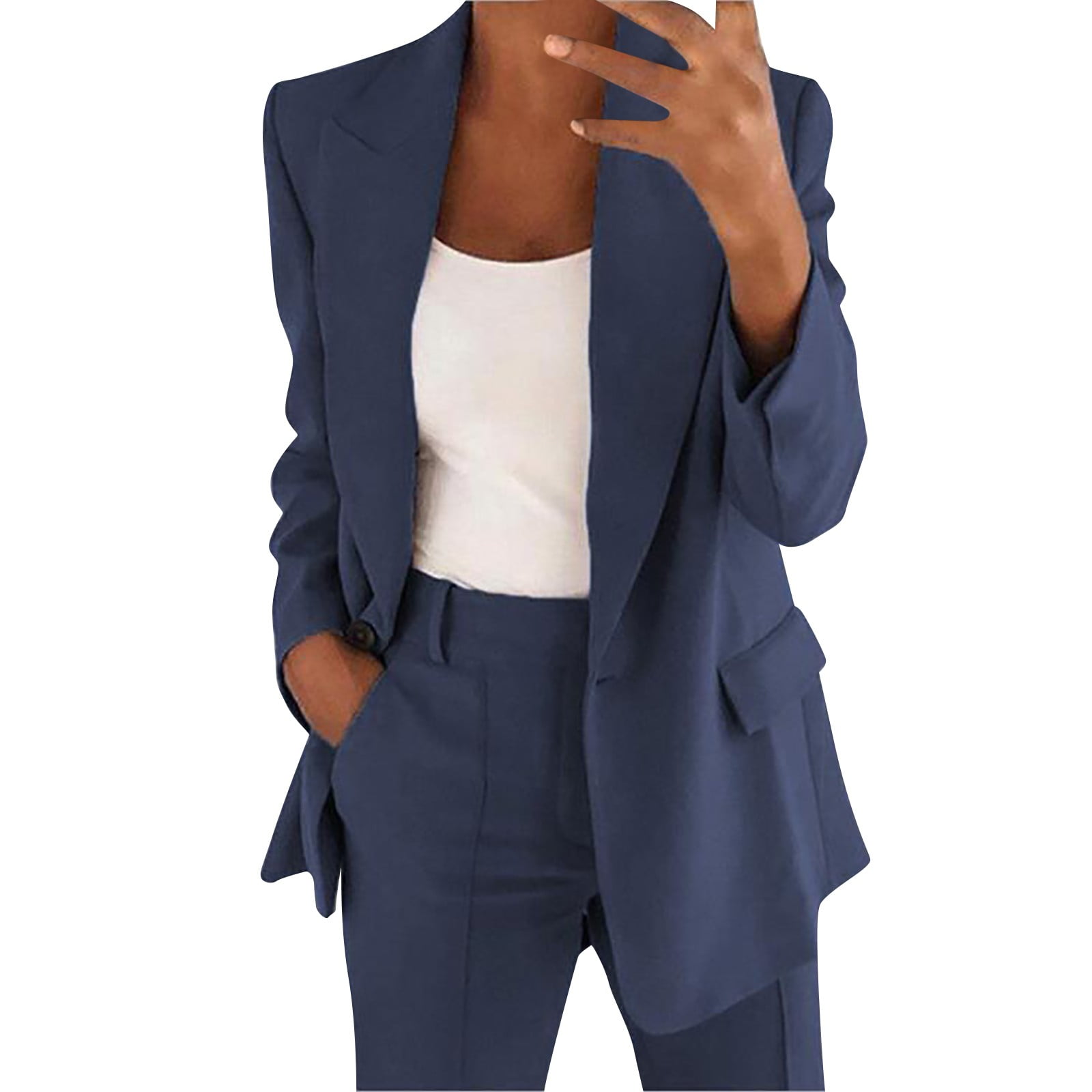 Navy Blue Business Suit Set For Women Blazer, Skirt, And Dress Jackets For  Women Office And Work Wear Uniforms From Zhajitui, $50.46 | DHgate.Com